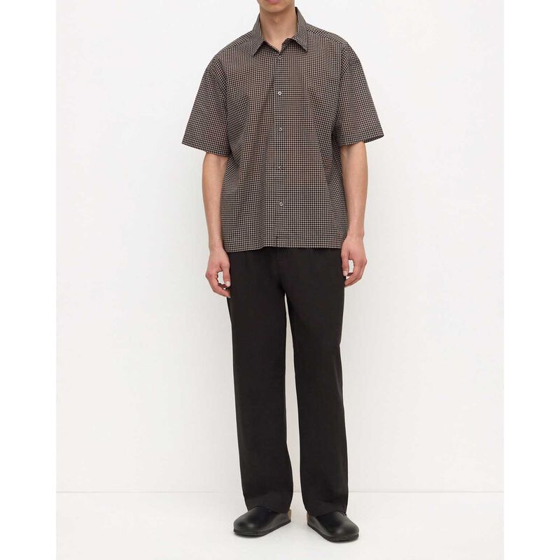 Assembly Label Alta Check SS Shirt Brown/Black image number 3